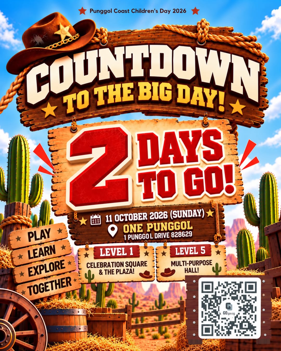 Punggol Coast Children's Day 2026: Wild West Fun at One Punggol