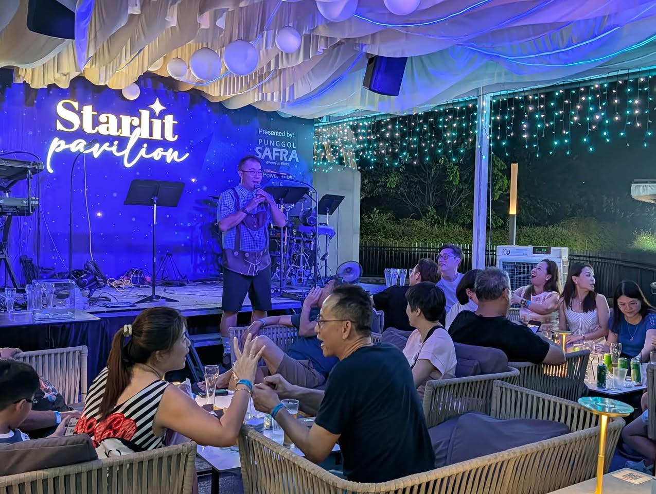 Stage performance at Starlit Pavilion