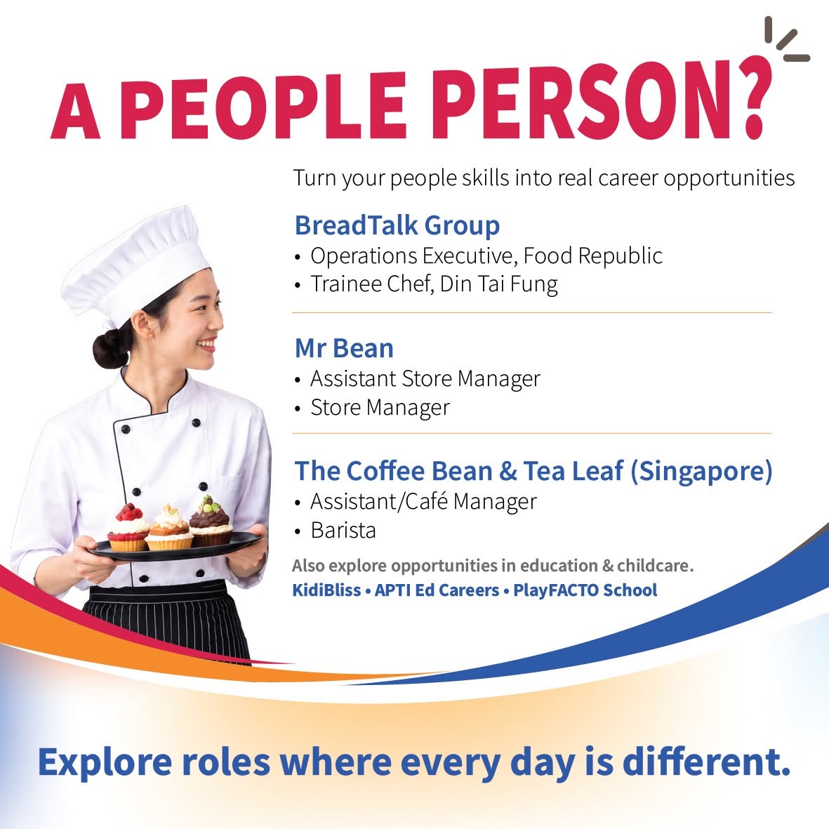 Hospitality, retail, and education job opportunities
