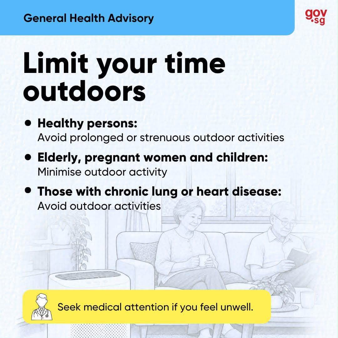 General health advisory for haze