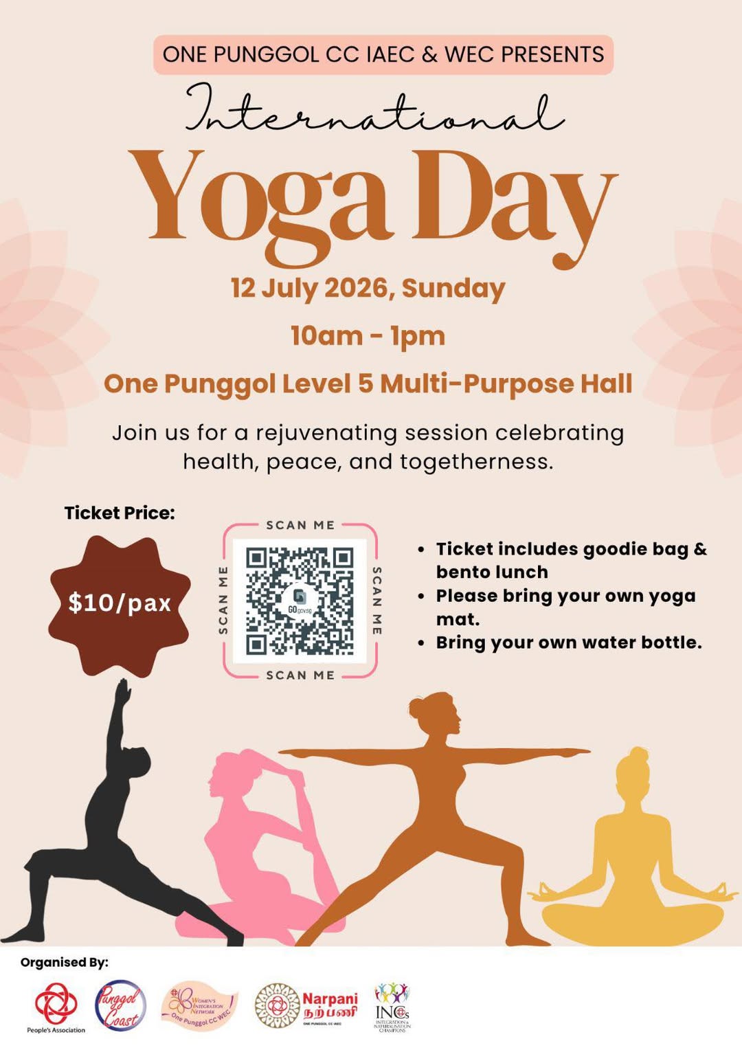 International Yoga Day 2026 at One Punggol on 12 July