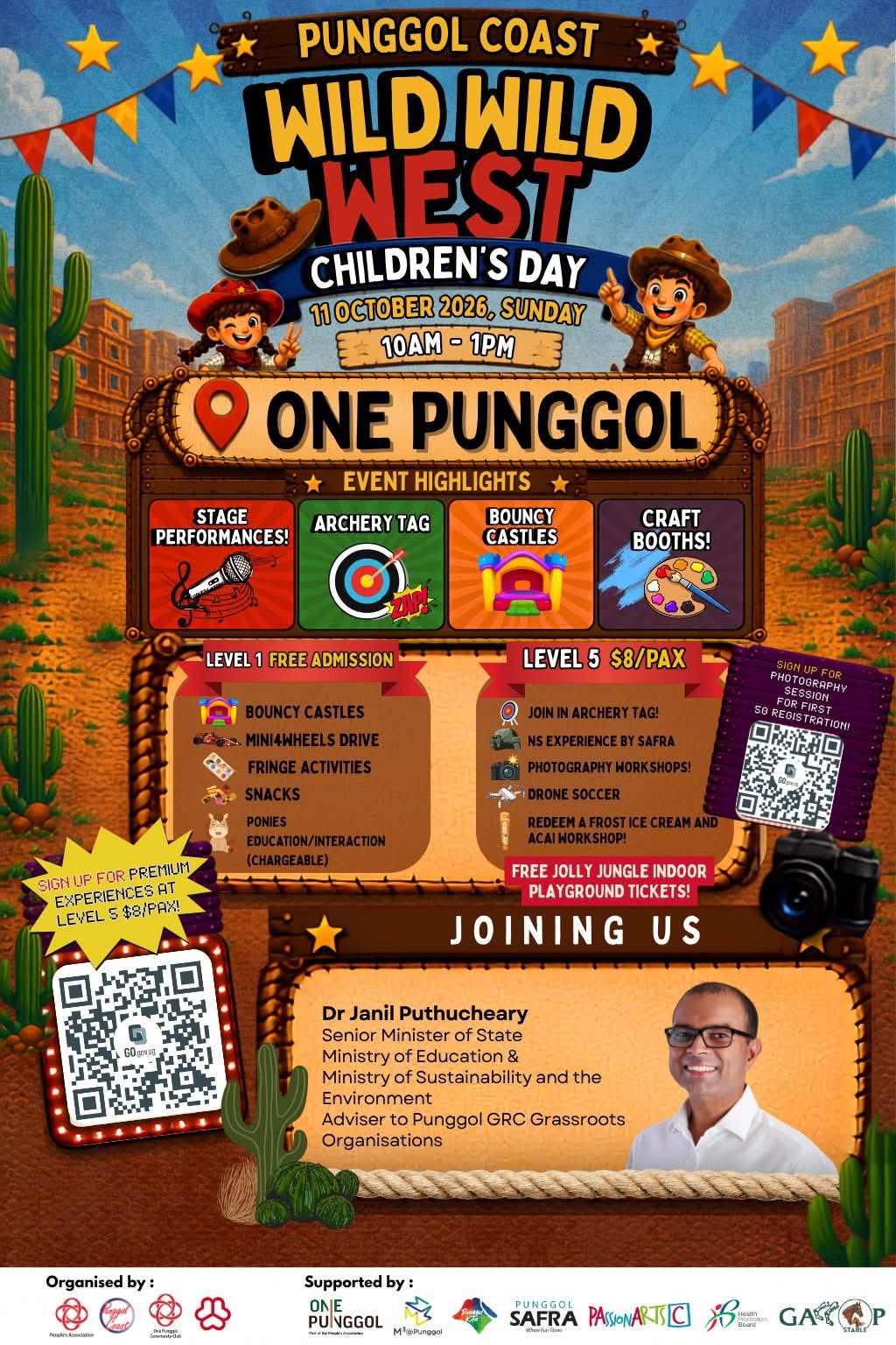 Children's Day at One Punggol: Free Level 1 Fun and $8 Level 5 Activities on 11