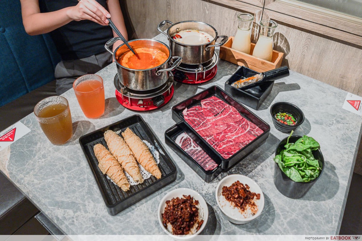 Paradise Hotpot at Punggol Coast Mall now runs 90 minutes