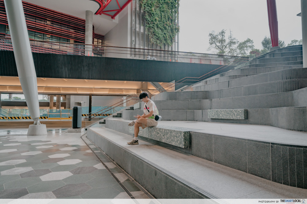 Nexus granite steps at Punggol Coast Mall, the open plaza for PlayFACTO Grand Finals on 13 December 2026
