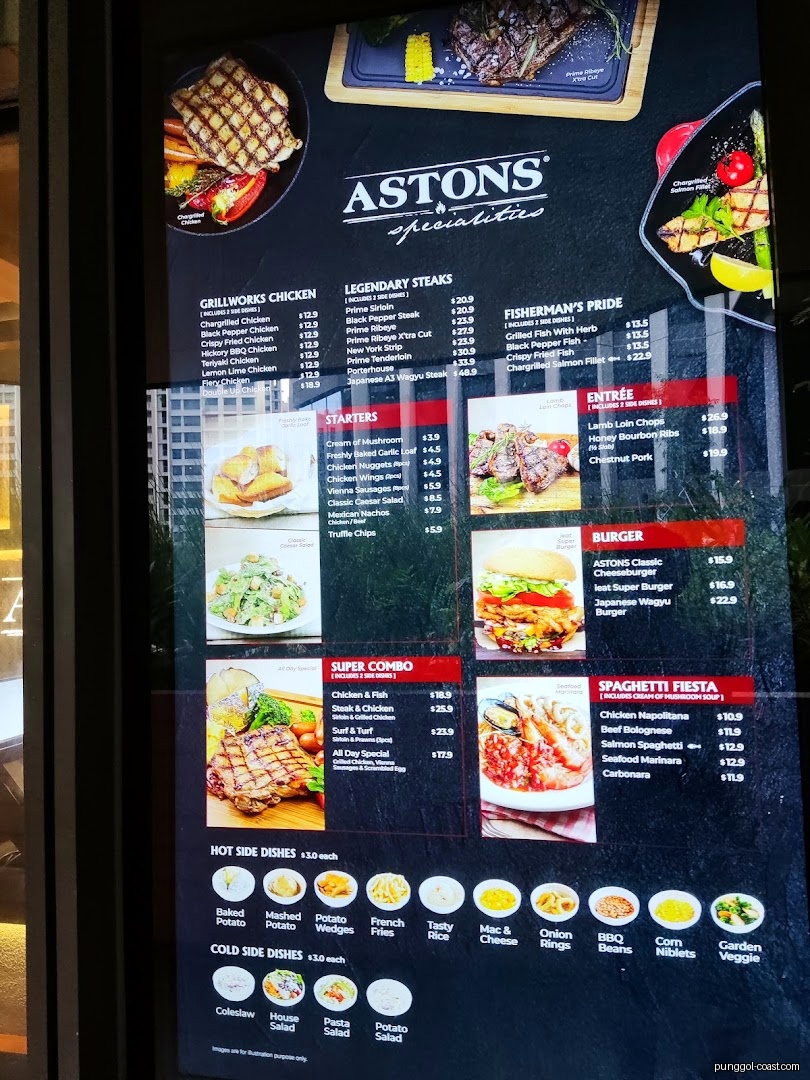 Menu image for Astons Specialities @ Punggol Coast Mall.