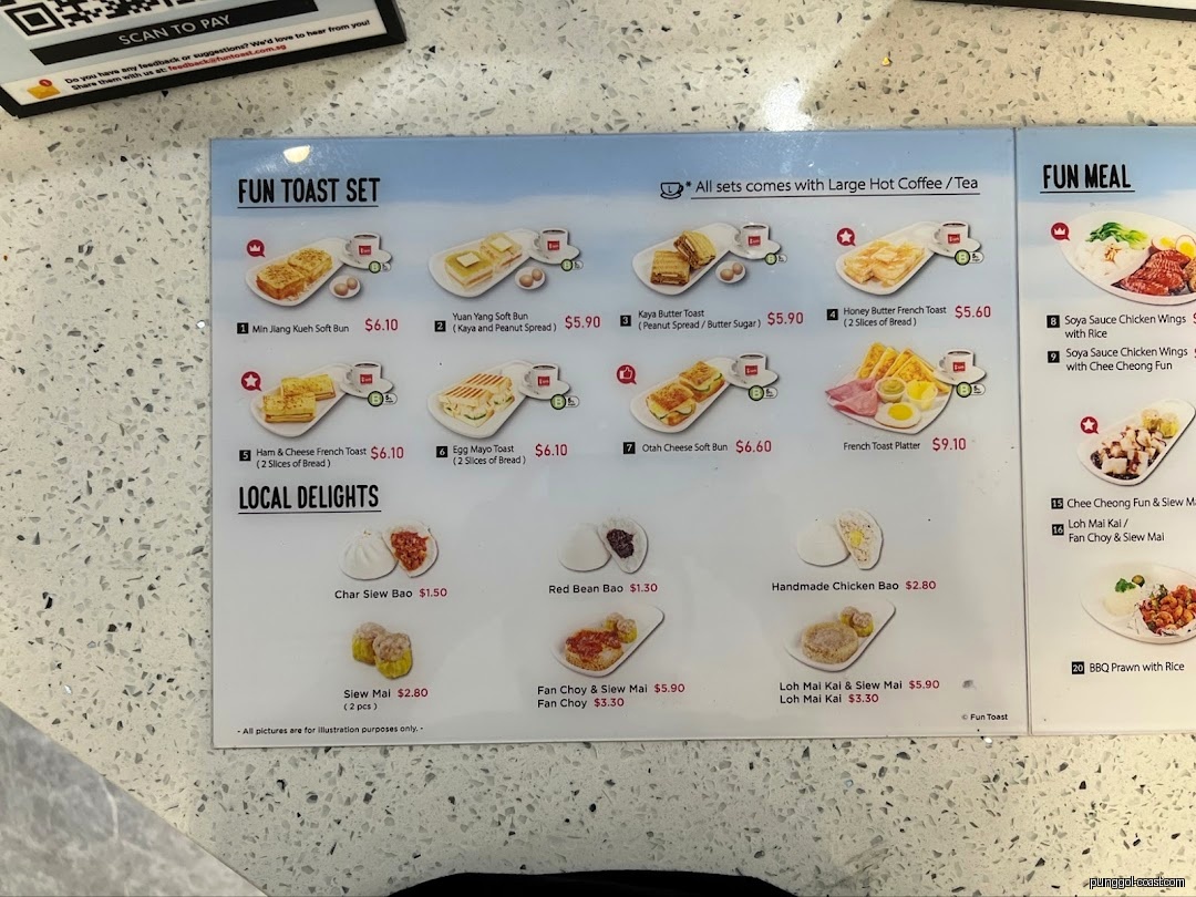 Menu image for Fun Toast Punggol Coast Mall.