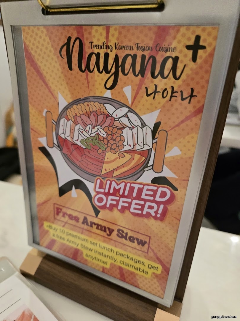Menu image for Nayana+ Kpop Cafe & Restaurant.