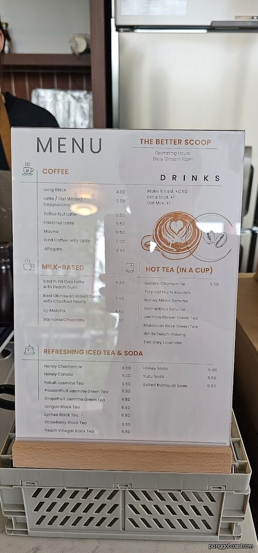 Menu image for The Better Scoop.