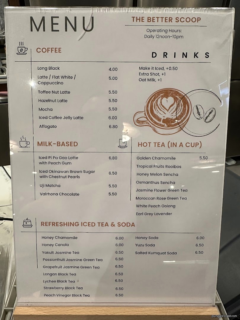 Menu image for The Better Scoop.