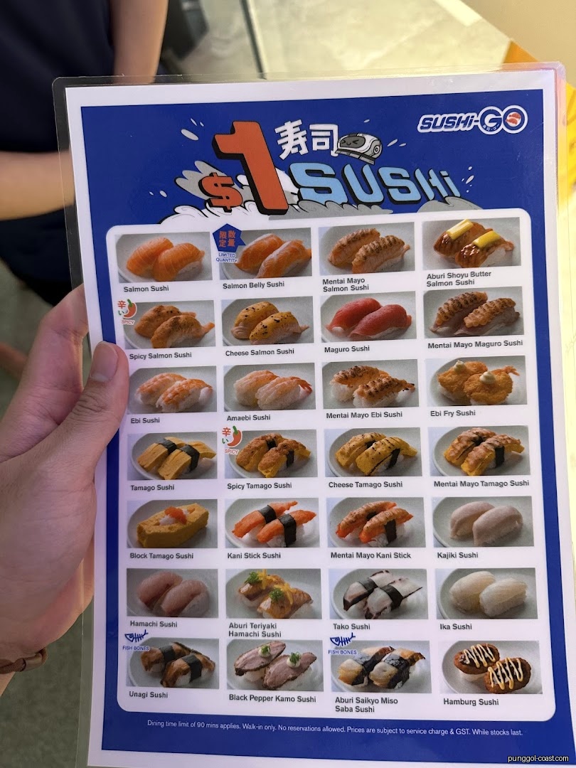 Menu image for Sushi-GO (Punggol Coast Mall).