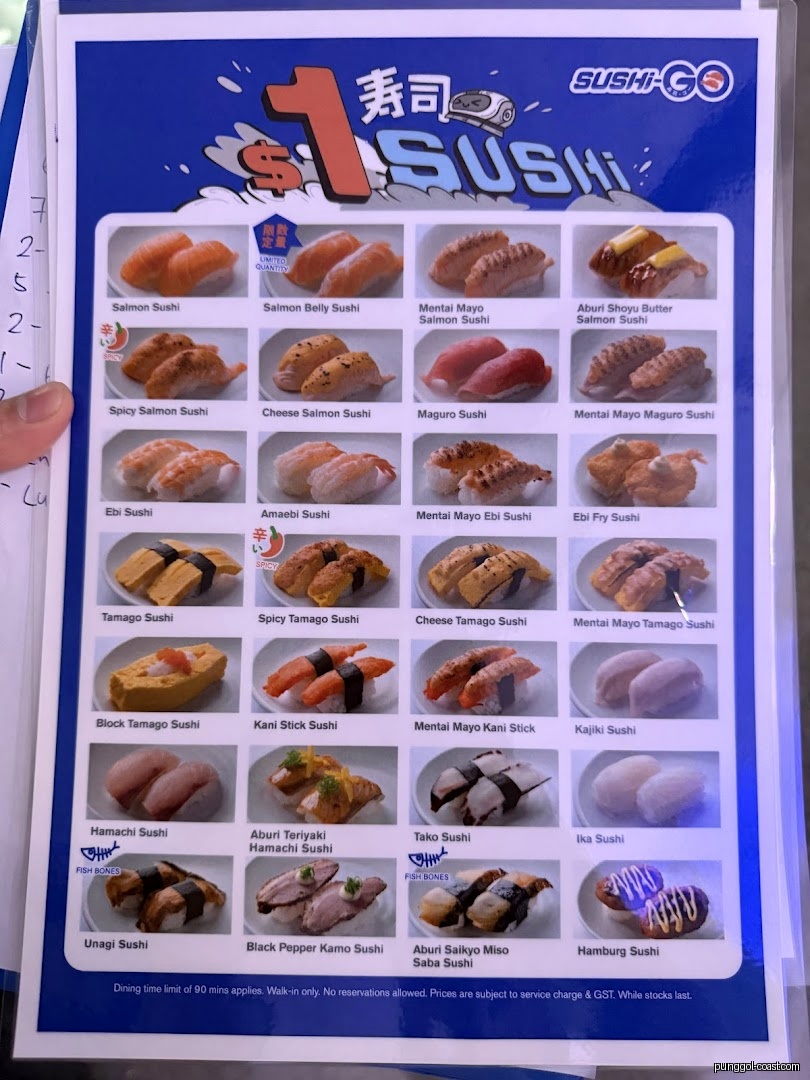 Menu image for Sushi-GO (Punggol Coast Mall).